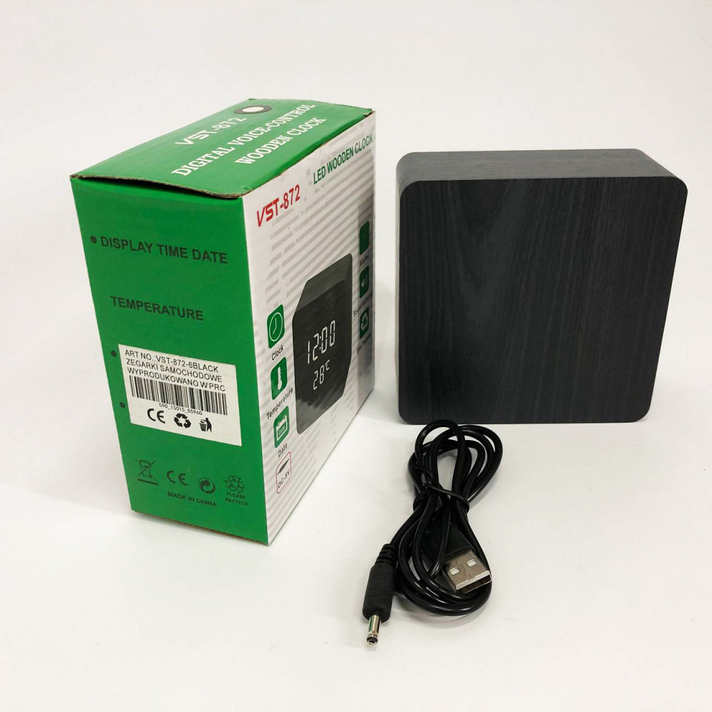 Часы с дисплеем температуры и влажности воздуха VST-872-6, Часы электронные с яркими EP-846 цифрами настольные Киев - изображение 8