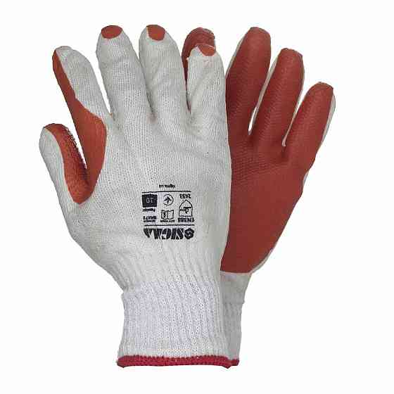 Перчатки стекольщика (манжет) SIGMA (9445371) Ровно