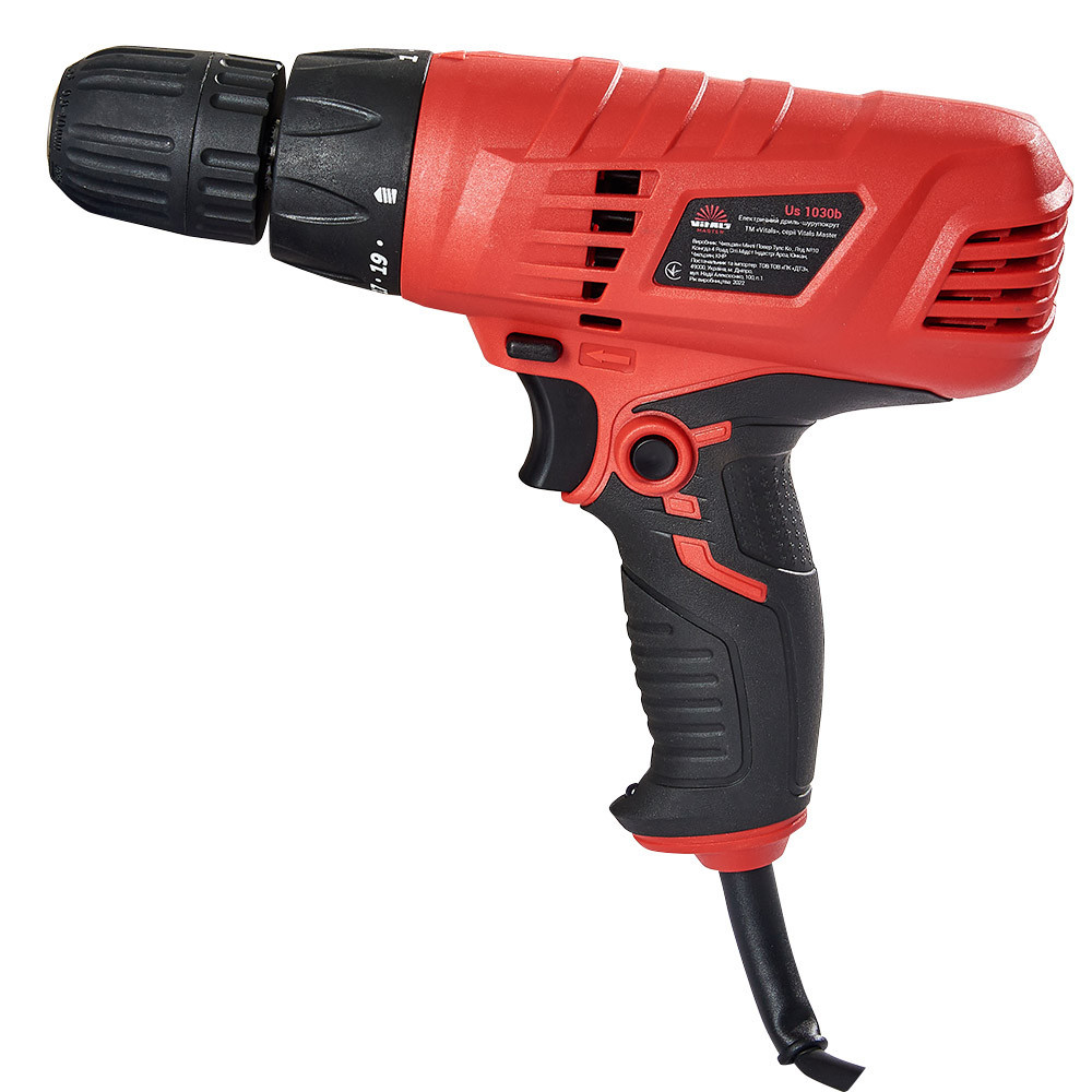 Дриль-шурупокрут електричний Vitals Master Us 1030b Харків - фото 2