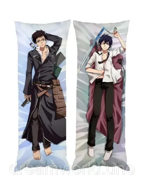 Подушка дакімакура Рін Юкіо Окумура аніме Синій Екзорцист декоративна пардова подушка для обіймання двостороння 50х150 Харків - фото 1