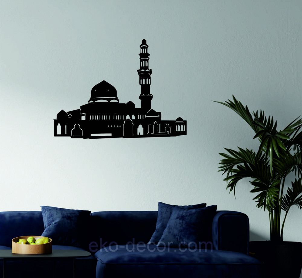 Декоративне настінне Панно «Іслам» Декор на стіну 90*67 см, Чорний Київ - фото 1