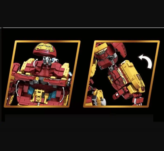 Конструктор Железный человек Iron Man Hulkbuster (Халкбастер) Mark 44,1852 деталь Киев