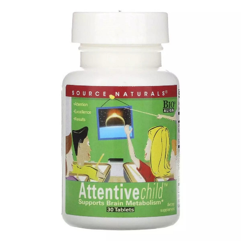 Комплекс Внимательный Ребенок, Attentive Child, Source Naturals, 60 таблеток Київ - фото 3