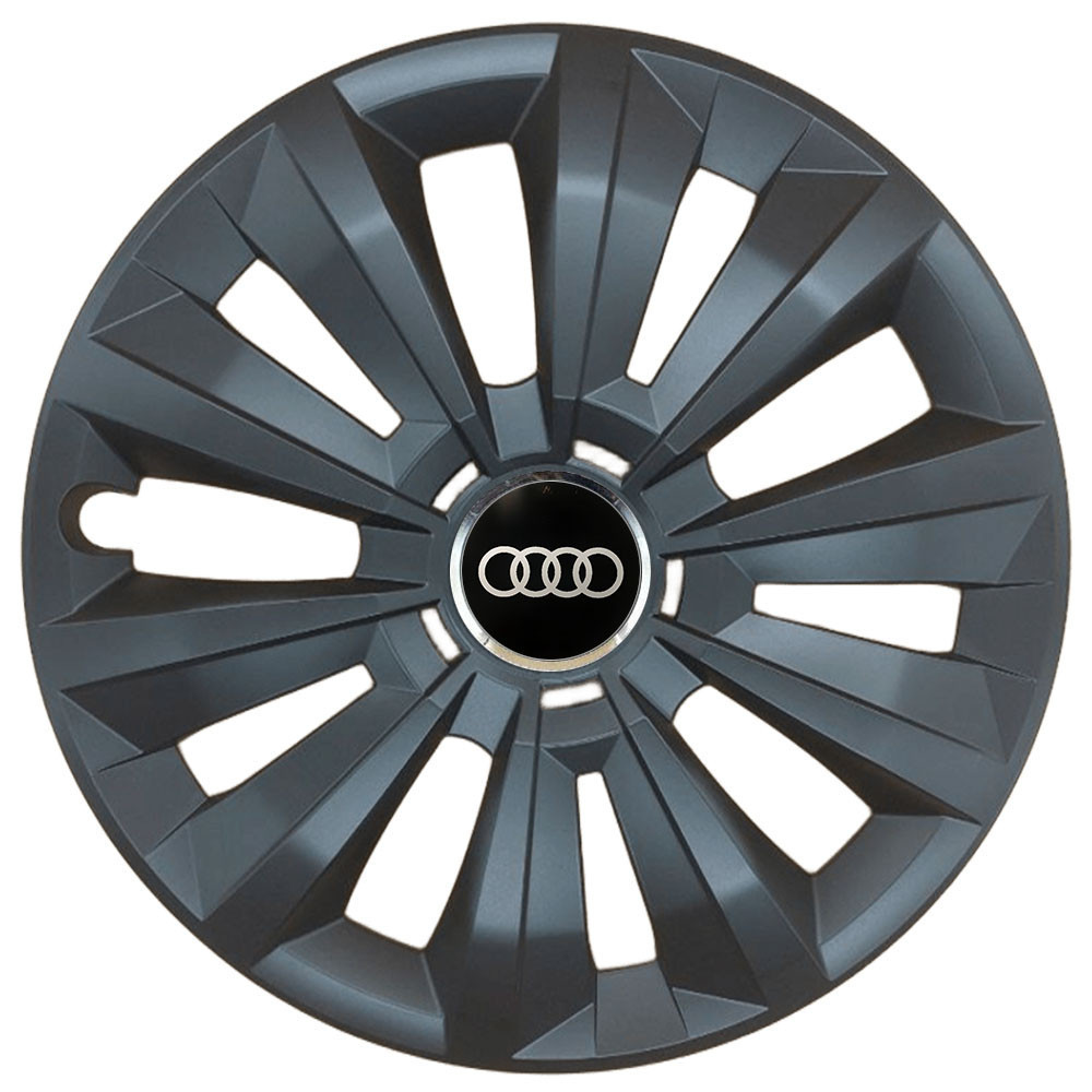 Автомобильные модельные колпаки R15 SJS Audi 346 4шт, черные Винница - изображение 1
