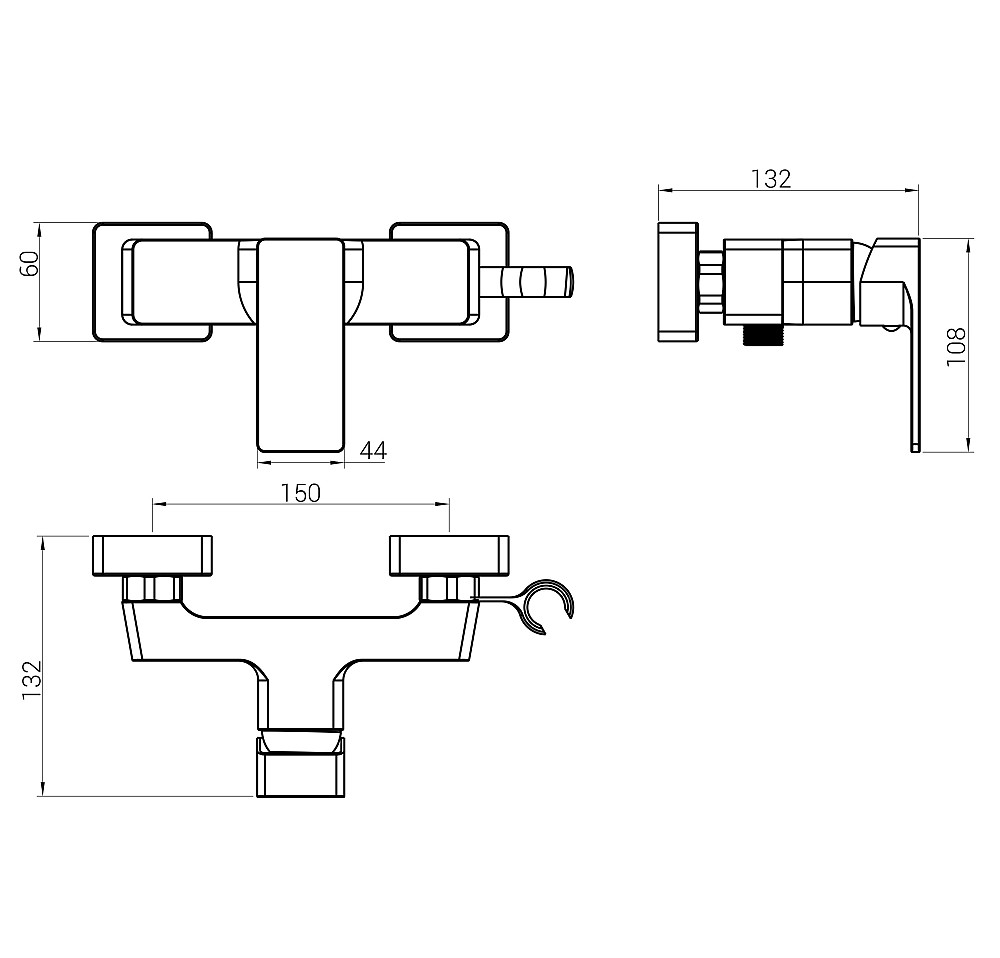 Змішувач гігієнічний DOMINO Dionis DDD-206N Луцк - изображение 5