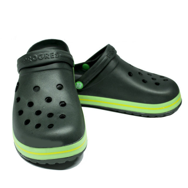 Кроксы мужские хаки зеленые сабо 