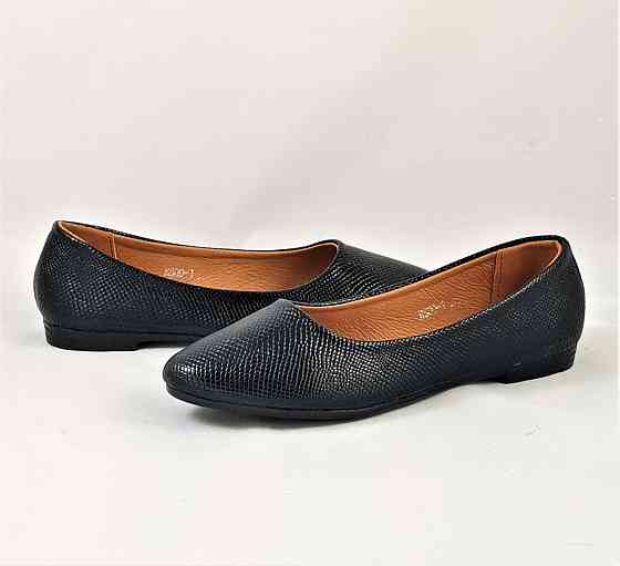 Женские Балетки Черные Мокасины Туфли (размеры: 36,38,39) - 00-1 Днепр