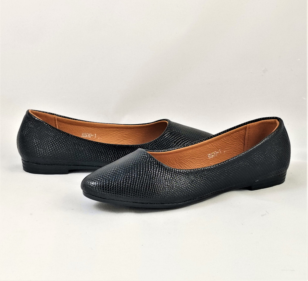 Женские Балетки Черные Мокасины Туфли (размеры: 36,38,39) - 00-1 Днепр - изображение 2