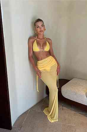 Купальник пропускает солнечный свет +SPF 50 Желтый L 2649986450 Днепр