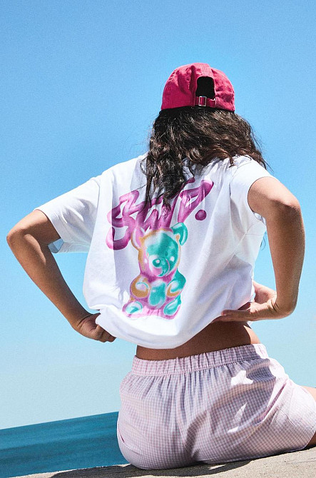 Футболка женская с принтом  46 Белая 2664084005 Днепр - изображение 1