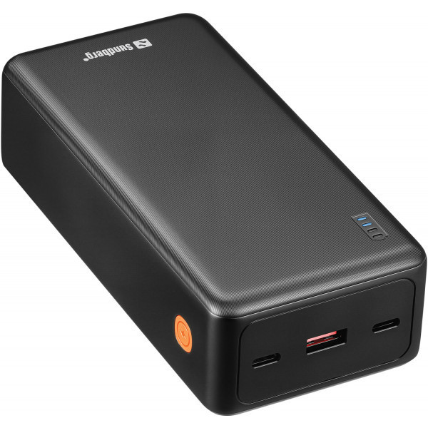 УМБ Sandberg 27000mAh Saver 22,5W 3A PD,QC3.0, USB-A,2xUSB-С, PowerThru, чорний Киев - изображение 2