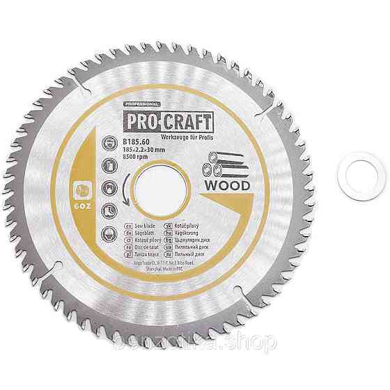 Пиляльний диск Procraft B185.60 60T (по дереву) Київ