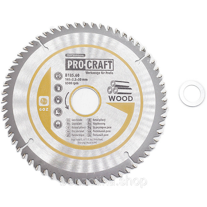 Пиляльний диск Procraft B185.60 60T (по дереву) Київ - photo 2