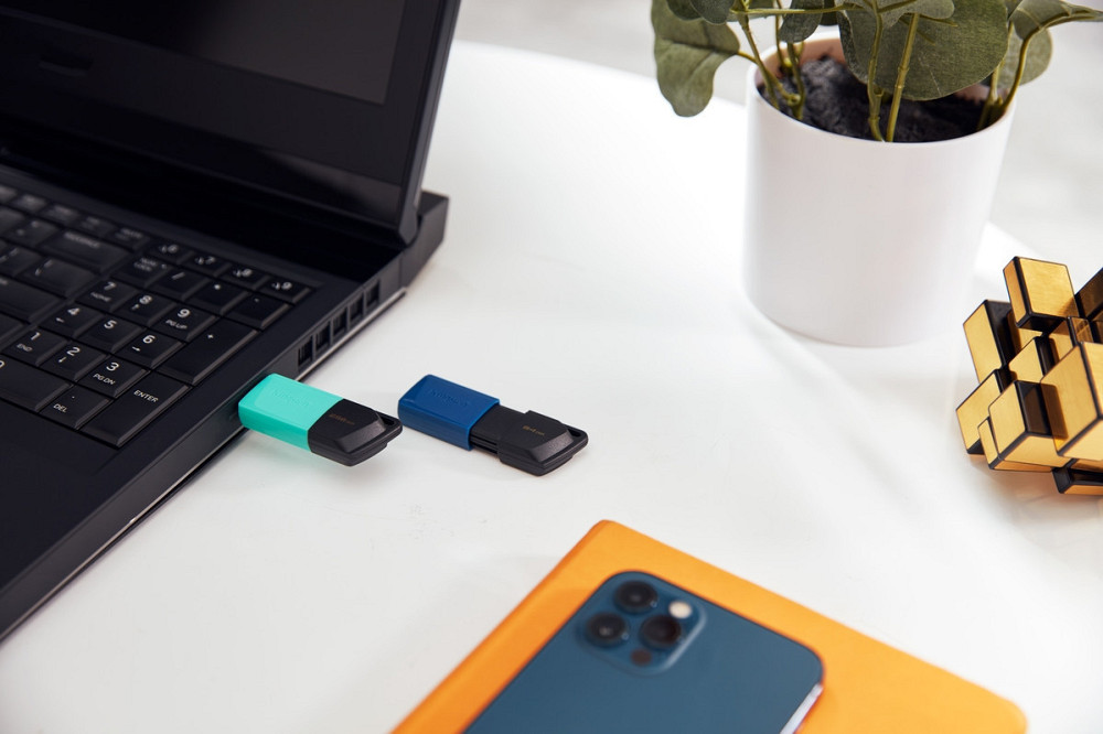 Флешнакопичувач USB3.2 256 GB Kingston DataTraveler Exodia M Black/Teal (DTXM/256GB) чорний з блакитним Харків - фото 17
