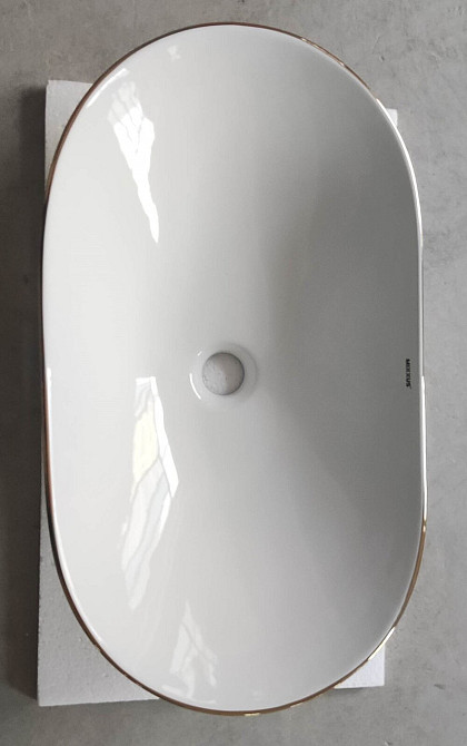 Раковина накладна MIXXUS PREMIUM WAVE-0105 EDGE GOLD 620х360х160mm   ( MP6557 ) 35856 Харків - фото 8