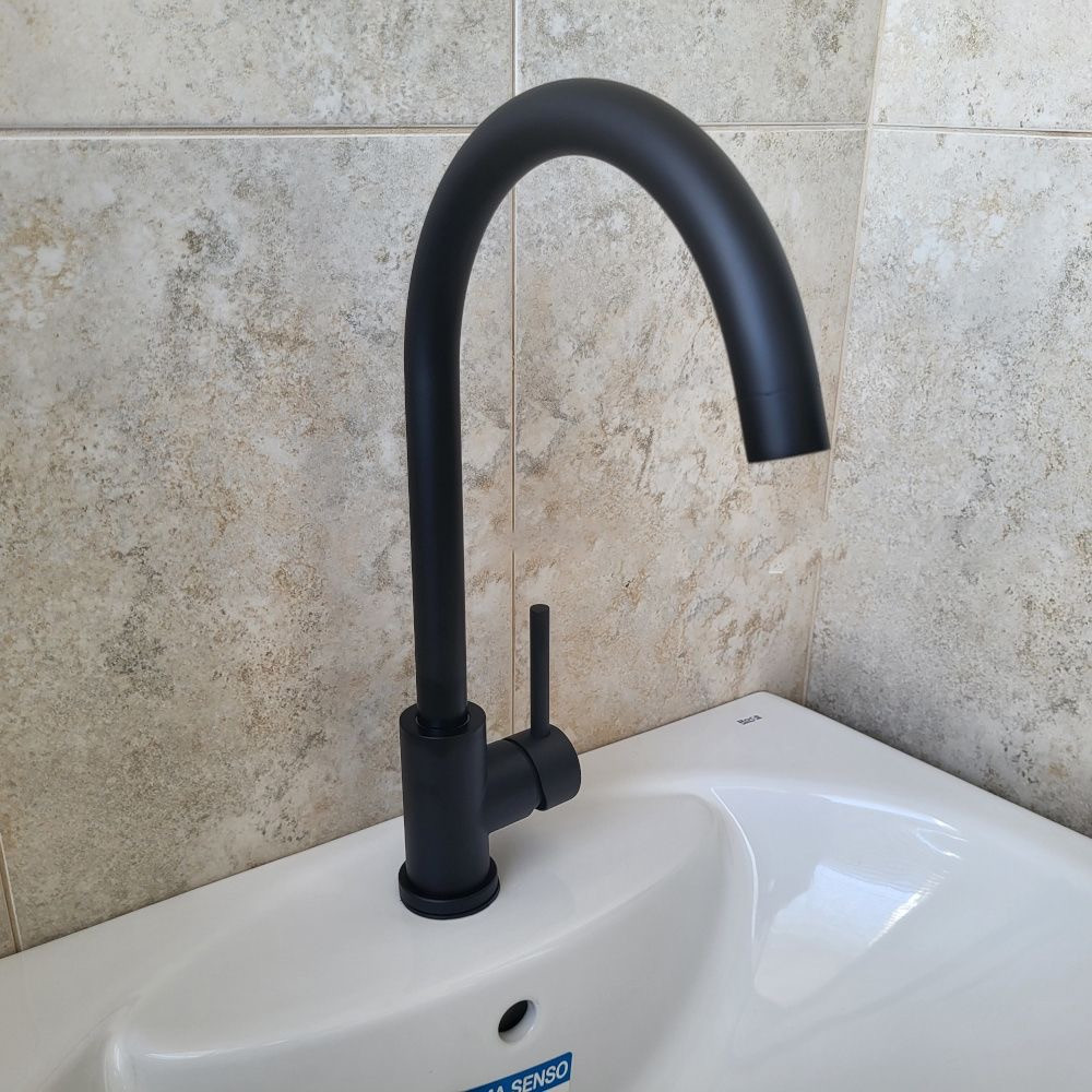 Змішувач для кухні високий VOLLE CRUZE de la noche чорний 1547.110104 Київ - фото 2