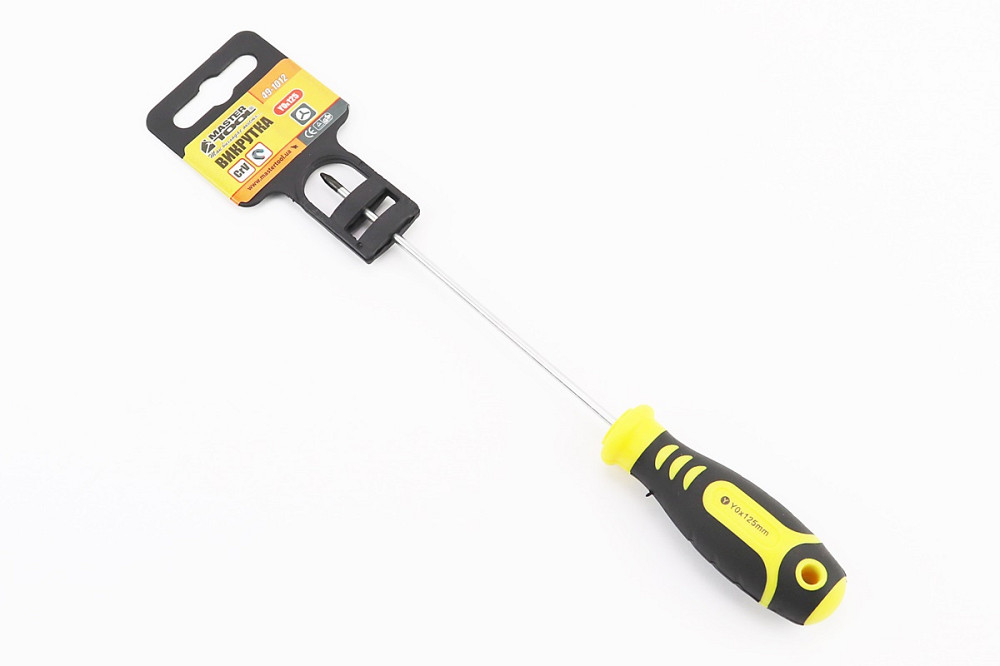 Викрутка магнітна Y0x125мм ручка з TPR покриттям 49-1012 Київ - фото 1