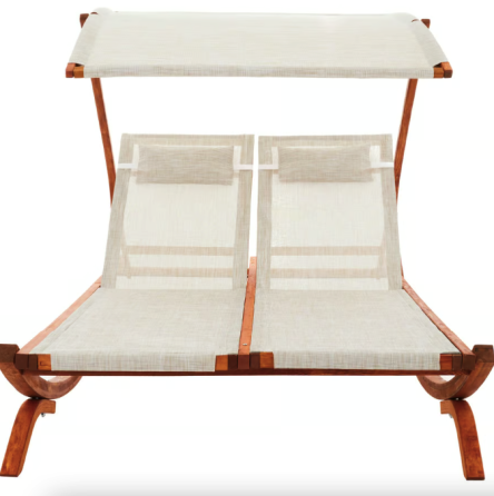 Садовий шезлонг Di Volio Pionza двомісний бежевий Київ