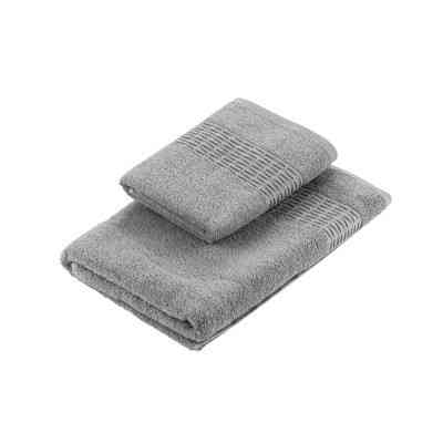 Рушник Ardesto набір махрових Lotus 2 шт 50х90 см індіго, 70х140см, 100% бавовна, сірий (ART2357SG) Вінниця