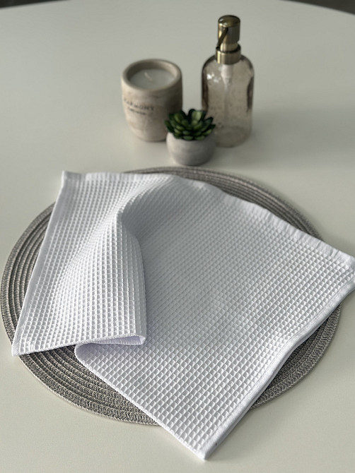 Вафельний рушник Ideal Textile 40х60 см 240 г/м2 (56860817) Білий Чернівці - фото 1