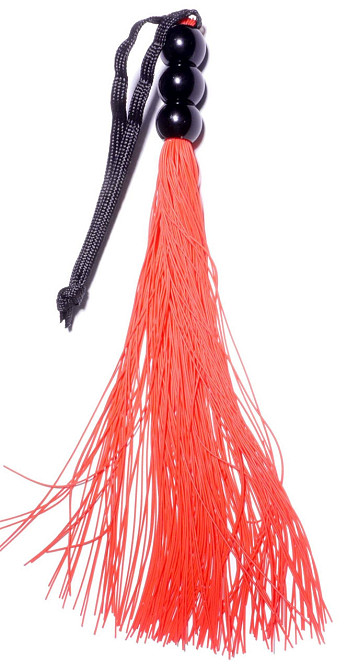 Силиконовый флогер ( длина 26 см ) Fetish Boss Series - Silicone Whip Red 10