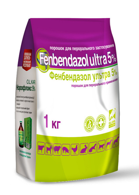 Фенбендазол ультра 5% (1 кг), O.L.KAR. Винница - изображение 1