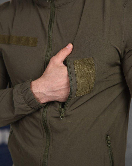 Вітровка чоловіча хакі на змійці Одеса - фото 9