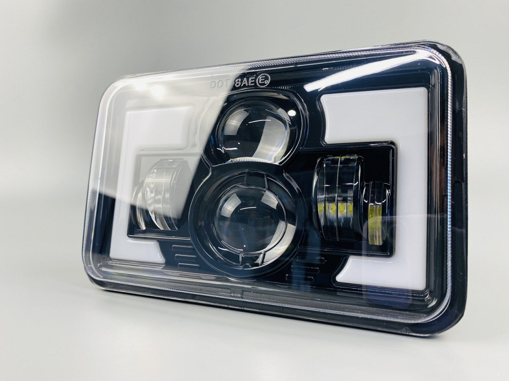 Фара LED прямокутна 95W ближній + дальній + повороти + габарит Мукачево - фото 1
