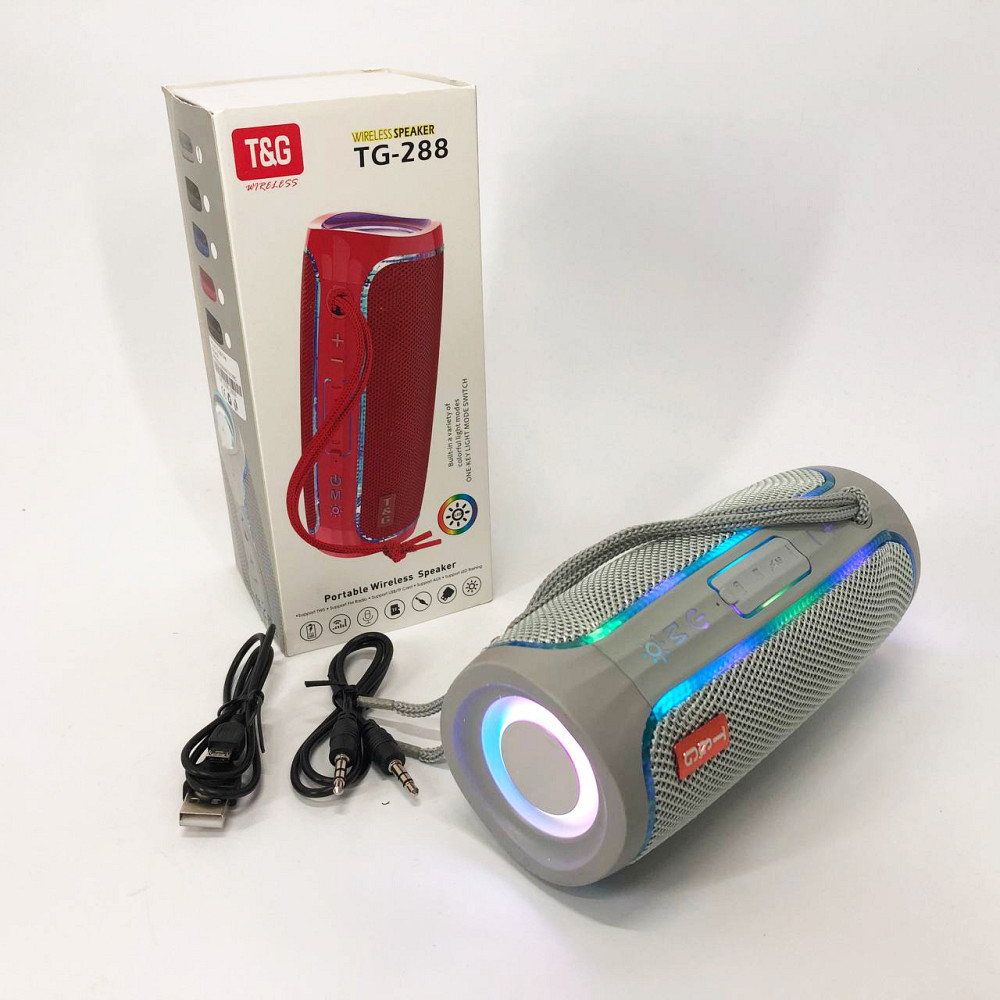 Колонка з ргб підсвічуванням TG288, Колонка на акумуляторі зі світломузикою Портативна блютуз JG-54 Львів - фото 8