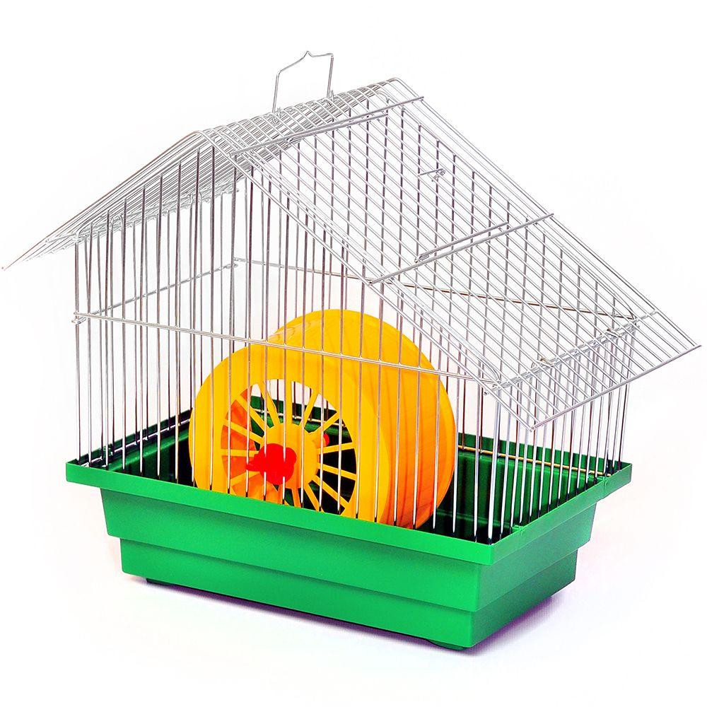 Декоративна клітка Хатинка для гризунів з барабаном (28 х 18 х 29 см), Лорі Київ - фото 4
