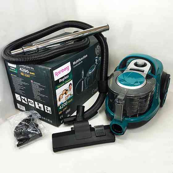 Колбовий ручний контейнерний пилосос без мішка Rainberg RB-2267 4200 Вт 4 л, Пилосос сучасний для дому CB-25 Івано-Франківськ
