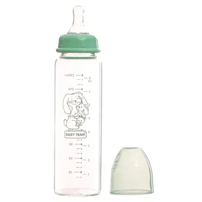 Бутылочка для кормления Baby Team Стеклянная 250 мл (4824428012119) Винница