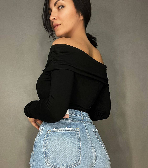 Боди лонгслив женский Ariadna 1575 открытые плечи трикотажный one size, черный, one size Киев - изображение 7