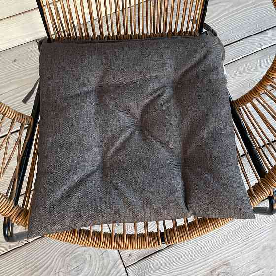 Подушка для стільців (38x38х5 см) Decorator Мальмо колір темно-сірий 84-101 Київ