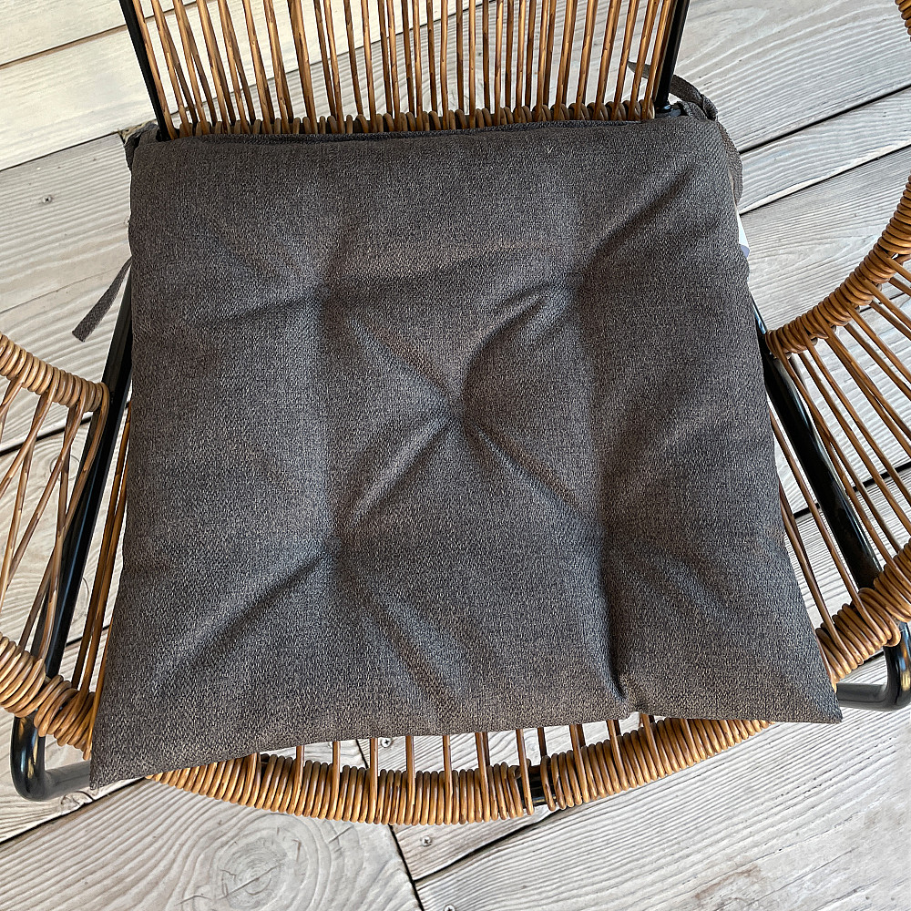 Подушка для стільців (38x38х5 см) Decorator Мальмо колір темно-сірий 84-101 Київ - фото 1