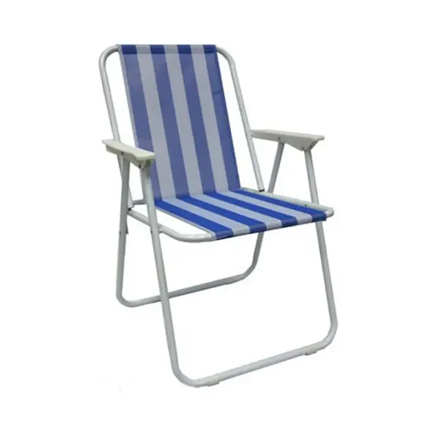 Стул STD-03 полосатый, складной, металл+ткань В760*Ш500*Д510мм Коломия - фото 4