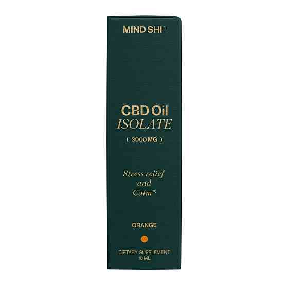 Олія канабідіол Mind Shi CBD Oil Isolate 3000 mg 10 ml апельсин Київ