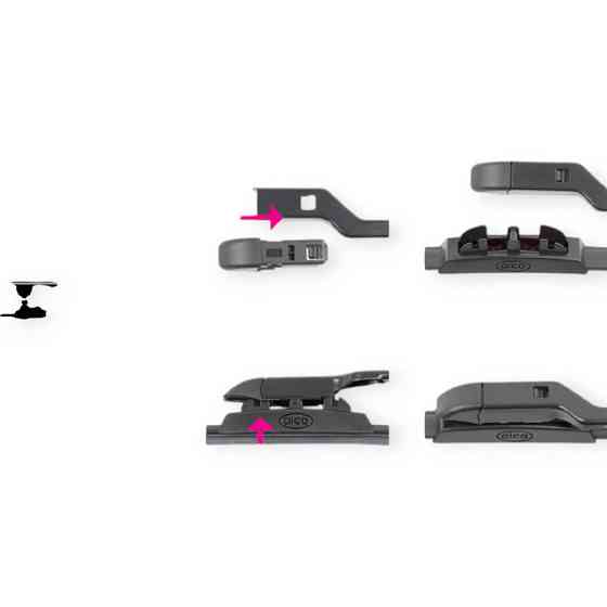 Адаптер двірника 6/8 slim top (2шт) щітки Мукачево