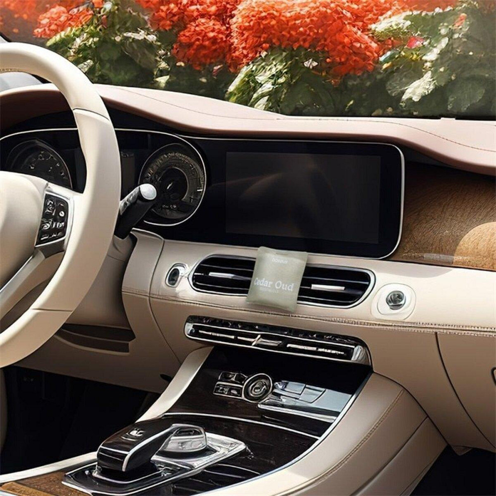 Автомобильный освежитель воздуха Baseus Margaret Series Car Air Freshener (Cedar Oud) Frosted Gray Ковель - изображение 7