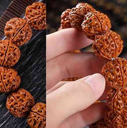 Браслет из семян бодхи, четки на руку натуральные, духовный браслет унисекс Киев