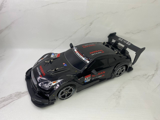 Машинка для дрифту Nissan GT-R R/C 4WD (1:16): Неонове підсвічування, 2 швидкості, 2.4 ГГц, Чорний Б/В Київ