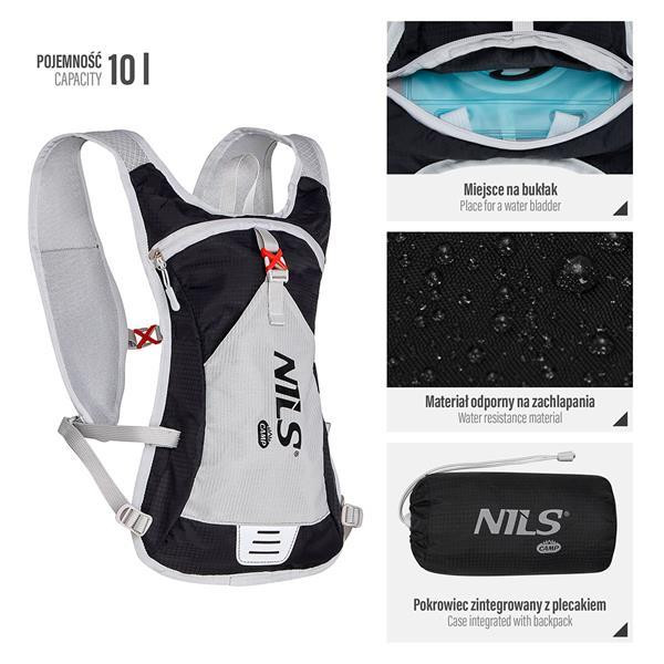 Біговий рюкзак NC1708 BLACK TRIPPER NILS CAMP Київ - фото 3