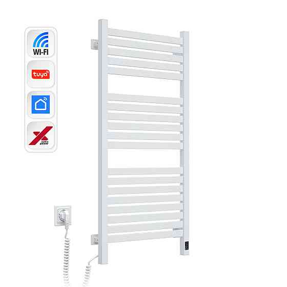 Електрична сушарка для рушників NAVIN Авангард X 480х1000 Sensor з WI-FI лівобічна, біла Київ