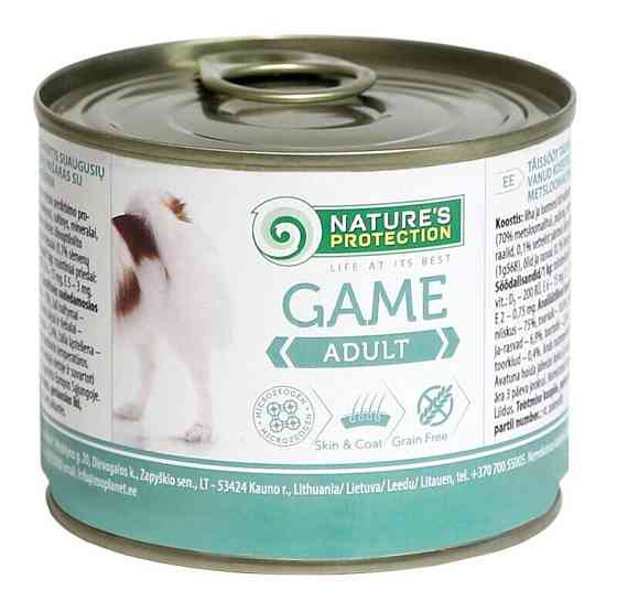 Nature's Protection Adult Game Вологий корм для собак з дичиною, 200 г Київ