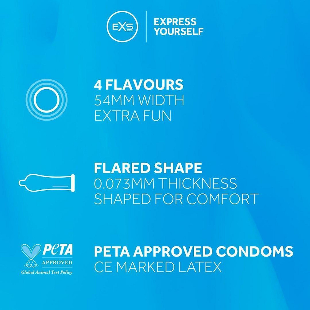 Презервативы 12 SZT. EXS MIX FLAVOURED Sex Aura Киев - изображение 2