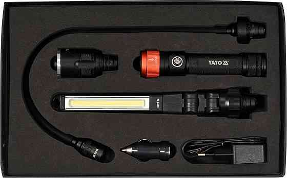 Ліхтар з обладунками 3 в 1 YATO для ремонтних робіт з зарядним пристроєм, в футлярі [10] Одесса