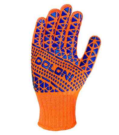 Перчатки трикотажные защитные с ПВХ рисунком Doloni Стандарт Плюс 794 р.10 Ровно