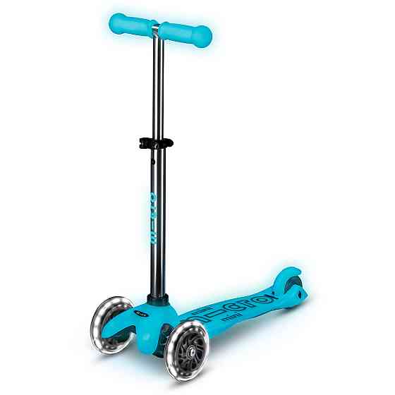 Самокат Micro серії Mini Deluxe Glow LED – Льодовик Аква Дніпро