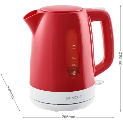 Электрочайник Sencor SWK 1024RD (SWK1024RD) Винница - изображение 3