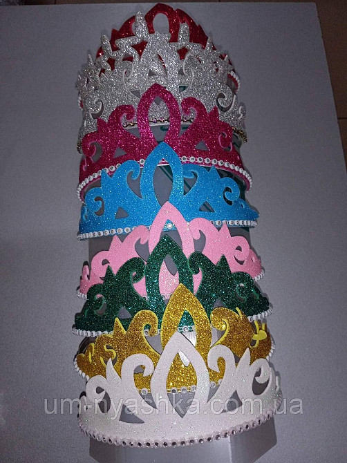 Диадема на обруче Корона с глиттером Кривой Рог - изображение 3